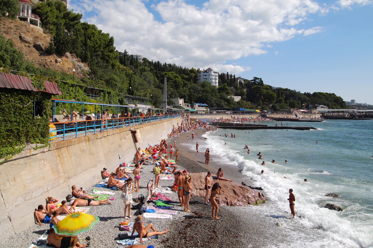 Koreiz Krym - plaża