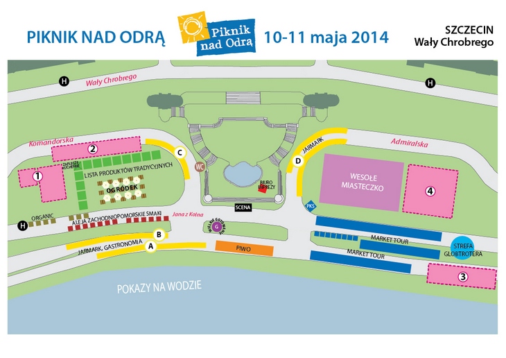 Piknik nad Odrą - mapa