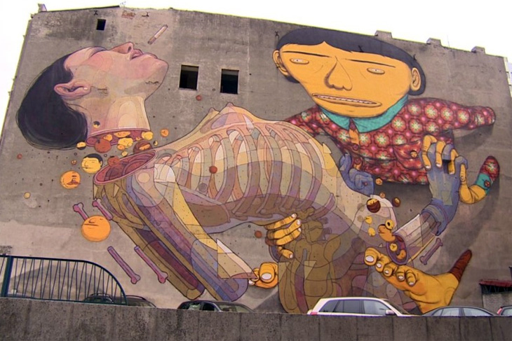 Murale w Łodzi