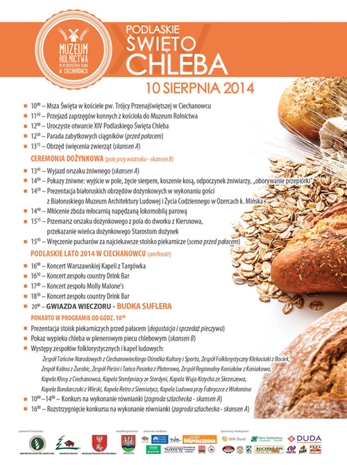 XIV Podlaskie Święto Chleba - Ciechanowiec, 10.08.2014 r.