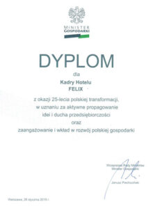 Best Western Hotel Felix został wyróżniony