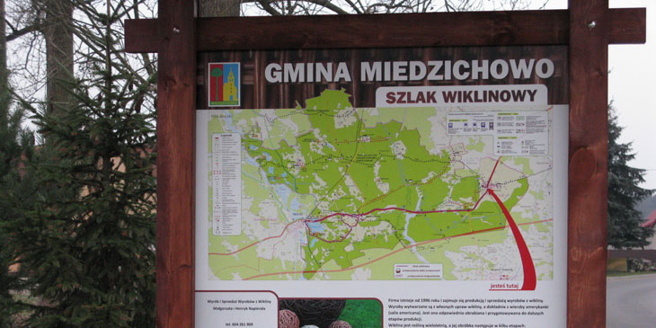 Szlak wiklinowy na terenie Gminy Miedzichowo