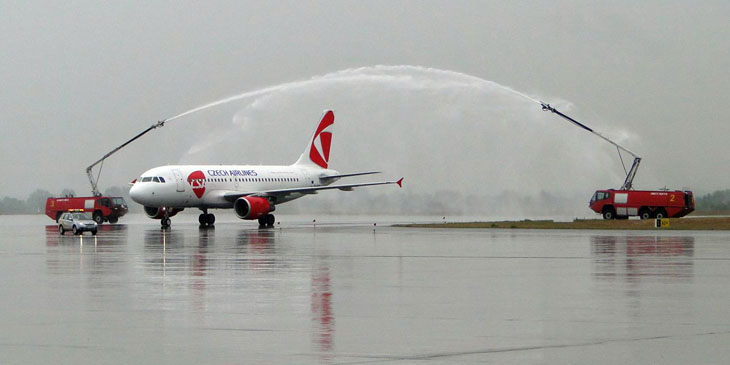 Rzeszów: powitanie Czech Airlines