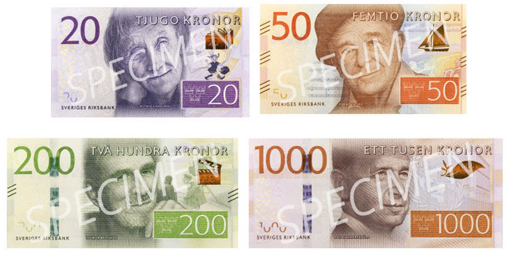 Nowe banknoty w Szwecji