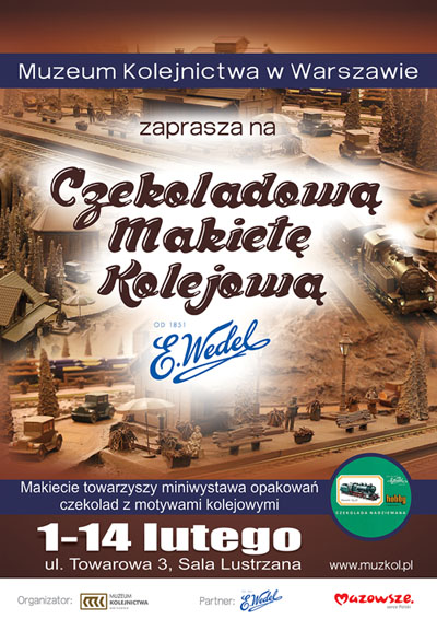 Czekoladowa makieta kolejowa