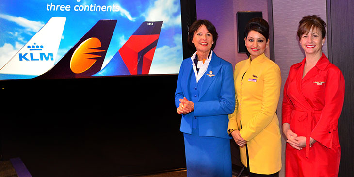 Porozumienie pomiędzy Jet Airways, KLM i Delta Airlines