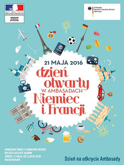 Dzień otwarty w ambasadach Francji i Niemiec