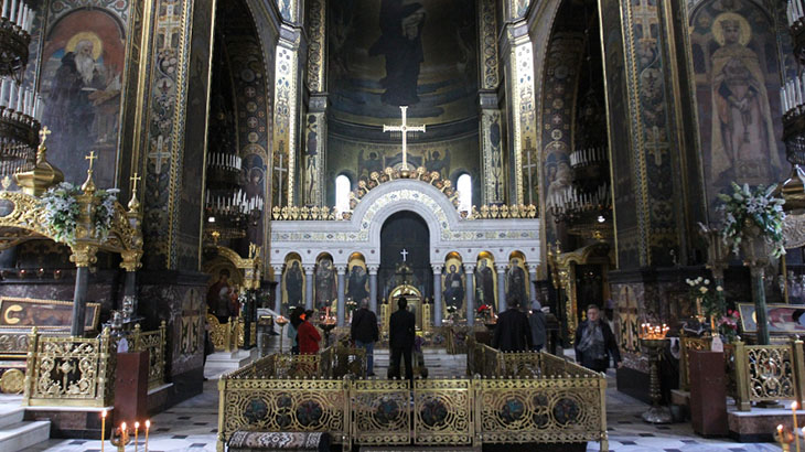 Wnętrze soboru św. Włodzimierza