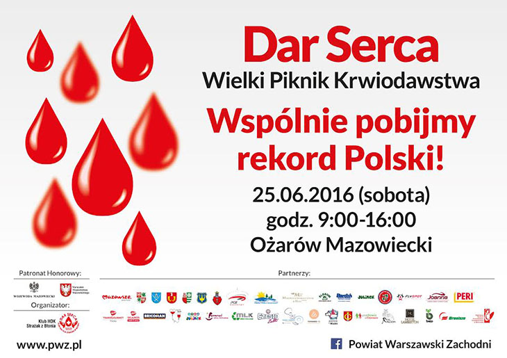 Wielki Piknik Krwiodawstwa w Ożarowie