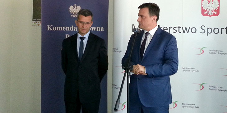 Wojciech Fedyk, prezes Polskiej Organizacji Turystycznej i Dawid Lasek, podsekretarz stanu w Ministerstwie Sportu i Turystyki