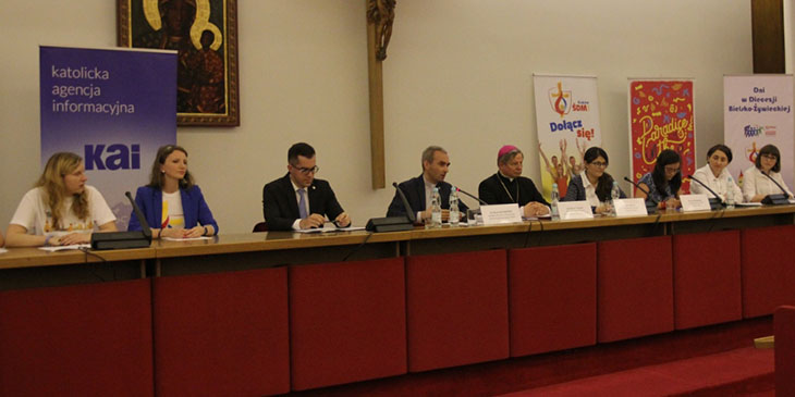 Spotkanie z dziennikarzami w Sekretariacie Konferencji Episkopatu Polski, poświęcone przygotowaniom do Światowych Dni Młodzieży 2016.