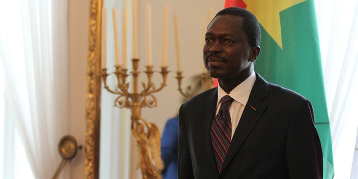 Simplice Honoré Guibila, ambasador Burkina Faso w Polsce (z siedzibą w Berlinie).
