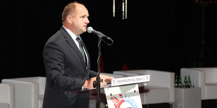 Piotr Całbecki, marszałek województwa kujawsko-pomorskiego.