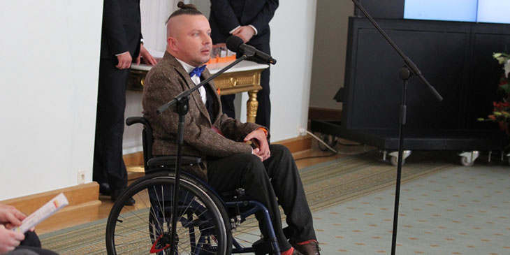 Bartłomiej Skrzyński, rzecznik Miasta Wrocławia ds. osób niepełnosprawnych.