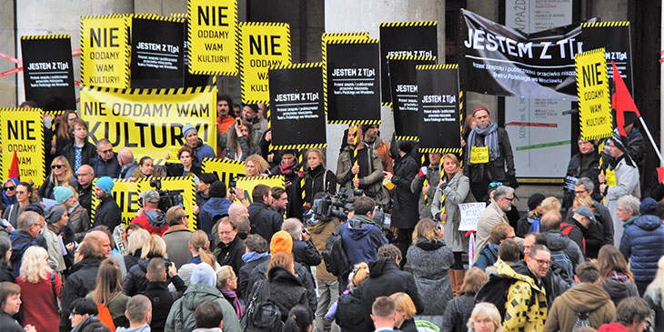 Nie oddamy wam kultury - protest artystów