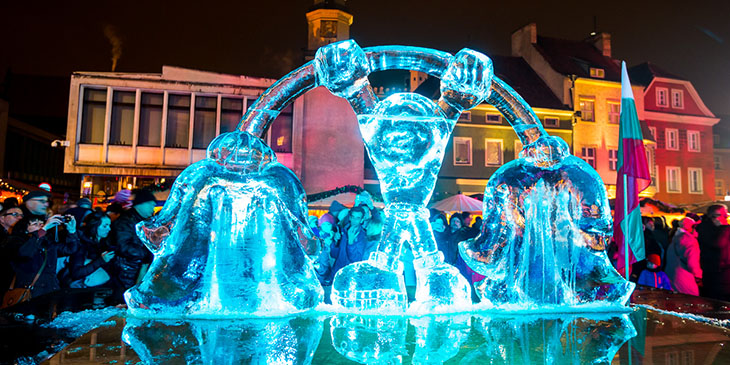 Poznań: Międzynarodowy Festiwal Rzeźby Lodowej