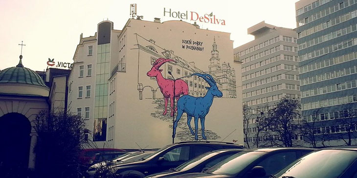 Koziołki - nowy mural w Poznaniu