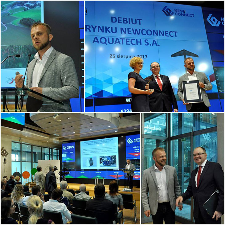 AQUATECH na Giełdzie Papierów Wartościowych