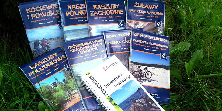 Mapy i przewodnik wydane przez Urząd Marszałkowski Województwa Pomorskiego