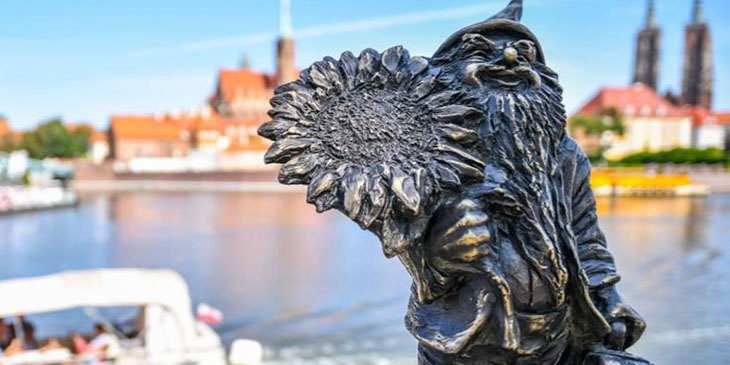 Krasnal Podróżnik z wizytą w Warszawie