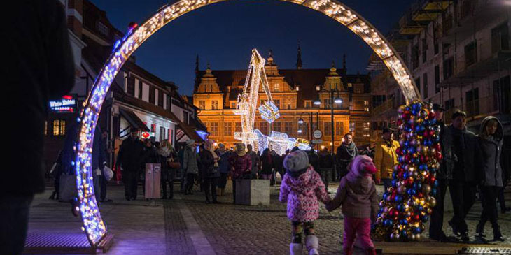 Świąteczne iluminacje w Gdańsku