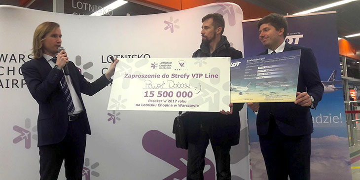 15.500.000 pasażer na Lotnisku Chopina