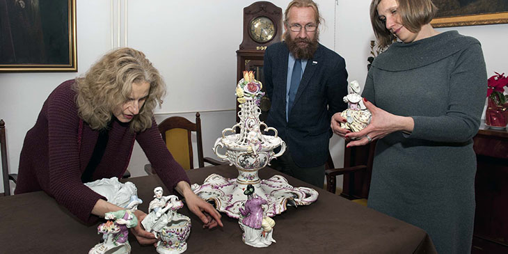 Muzeum Żup Krakowskich: Imponujący serwis porcelanowy, foto: Artur Grzybowski