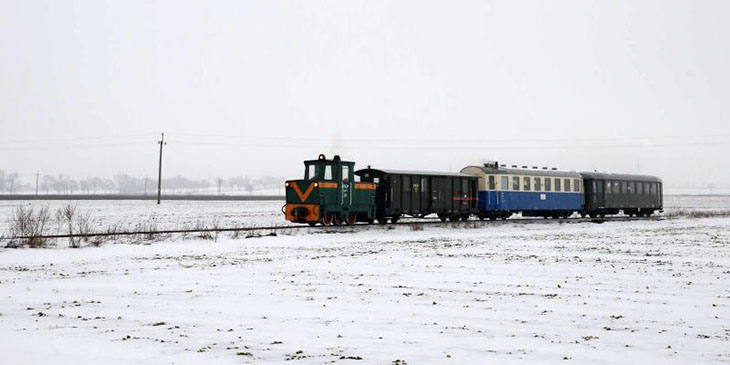 Pociągi zimowe na Kolei Wąskotorowej Rogów-Rawa-BiałaPociągi zimowe na Kolei Wąskotorowej Rogów-Rawa-Biała