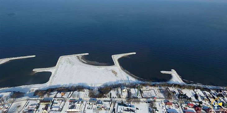Sztuczna plaża w Jarosławcu