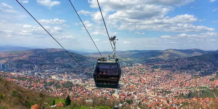 kolejkę linową na Trebević
