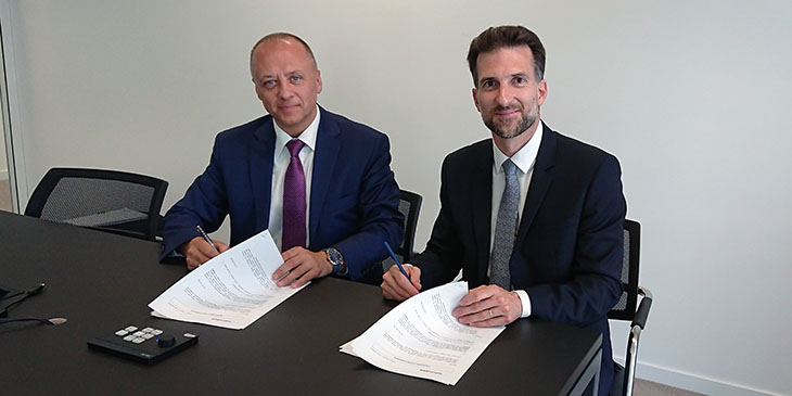 Bogdan Kurys (Sindbad Sp. z o.o.) oraz Hugo Roncal (Transdev Eurolines SA)
