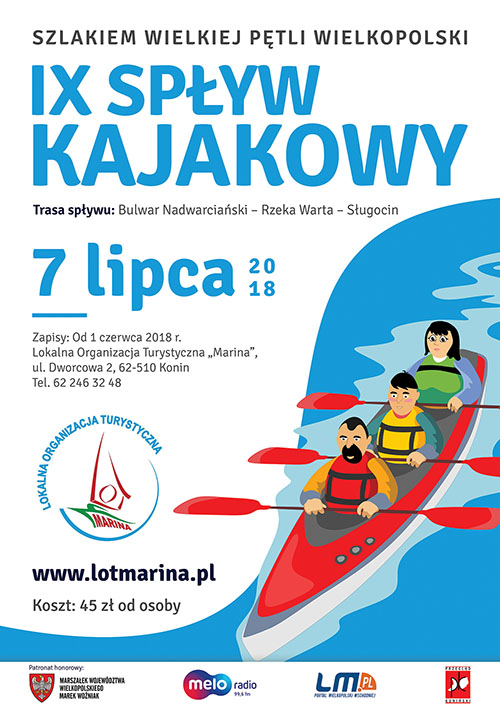 spływ kajakowy „Szlakiem Wielkiej Pętli Wielkopolski”