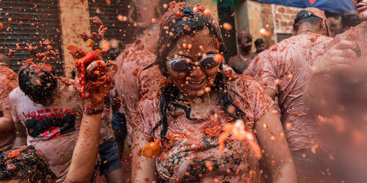 La Tomatina - bitwa na pomidory