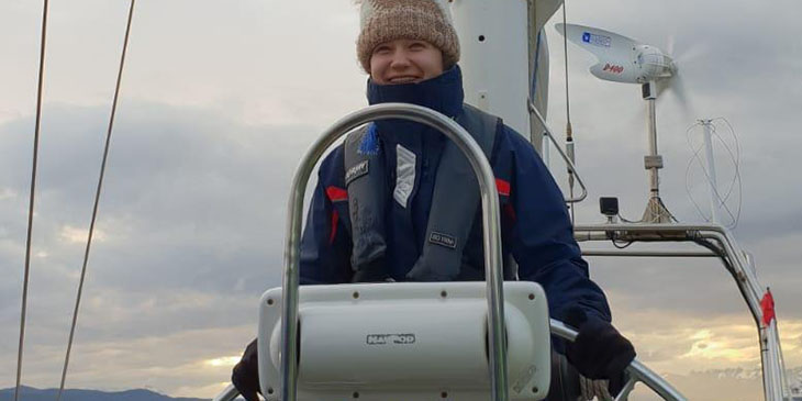 Kinga Sawicka za sterem "Selmy Expeditions"