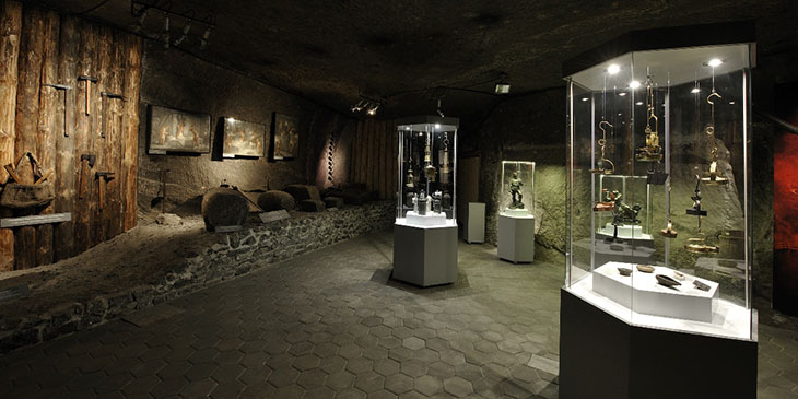Oświetlenie górnicze, Muzeum w kopalni