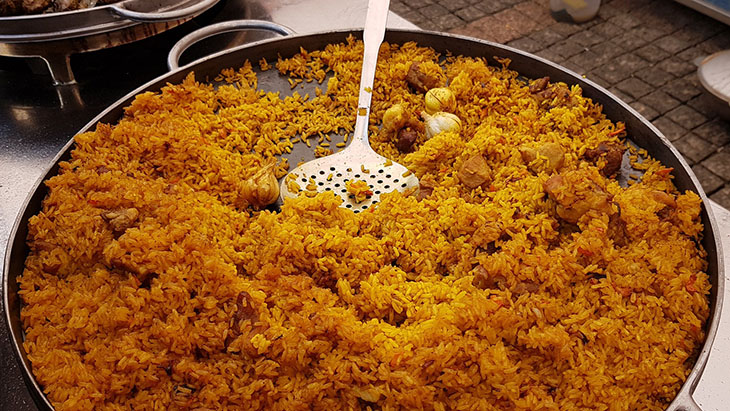 Pilaf to popisowe danie kuchni azerskiej