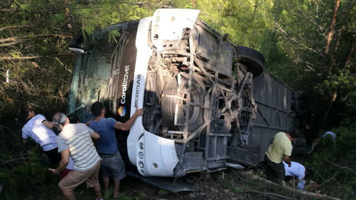 Wypadek autokaru z polskimi turystami w Turcji