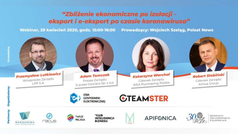 Debata online: Zbliżenie ekonomiczne po izolacji - eksport i e-eksport po czasie koronawirusa