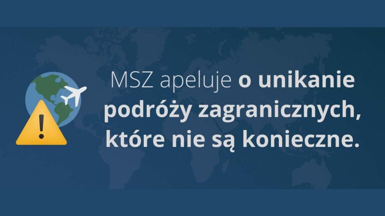 MSZ odradza zagraniczne podróże