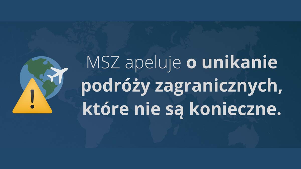 MSZ odradza zagraniczne podróże