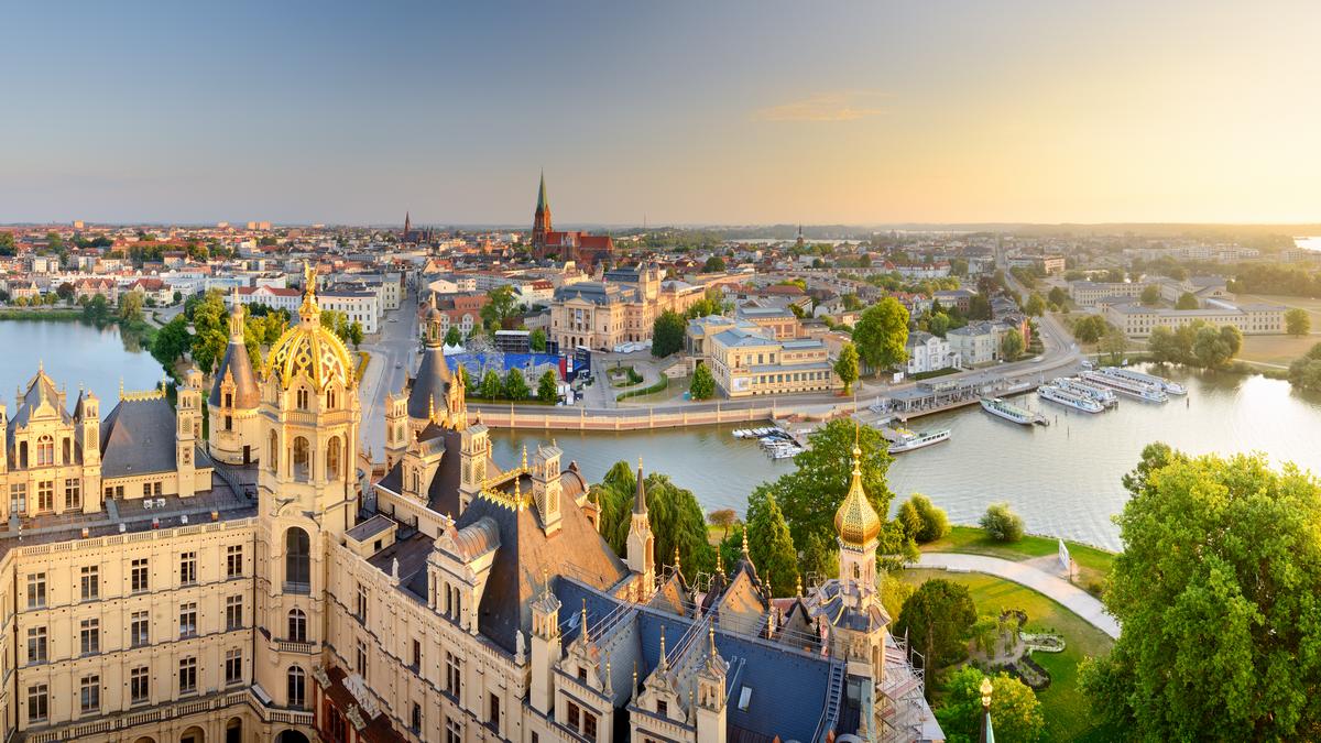 Schwerin: Zamek i panorama miasta