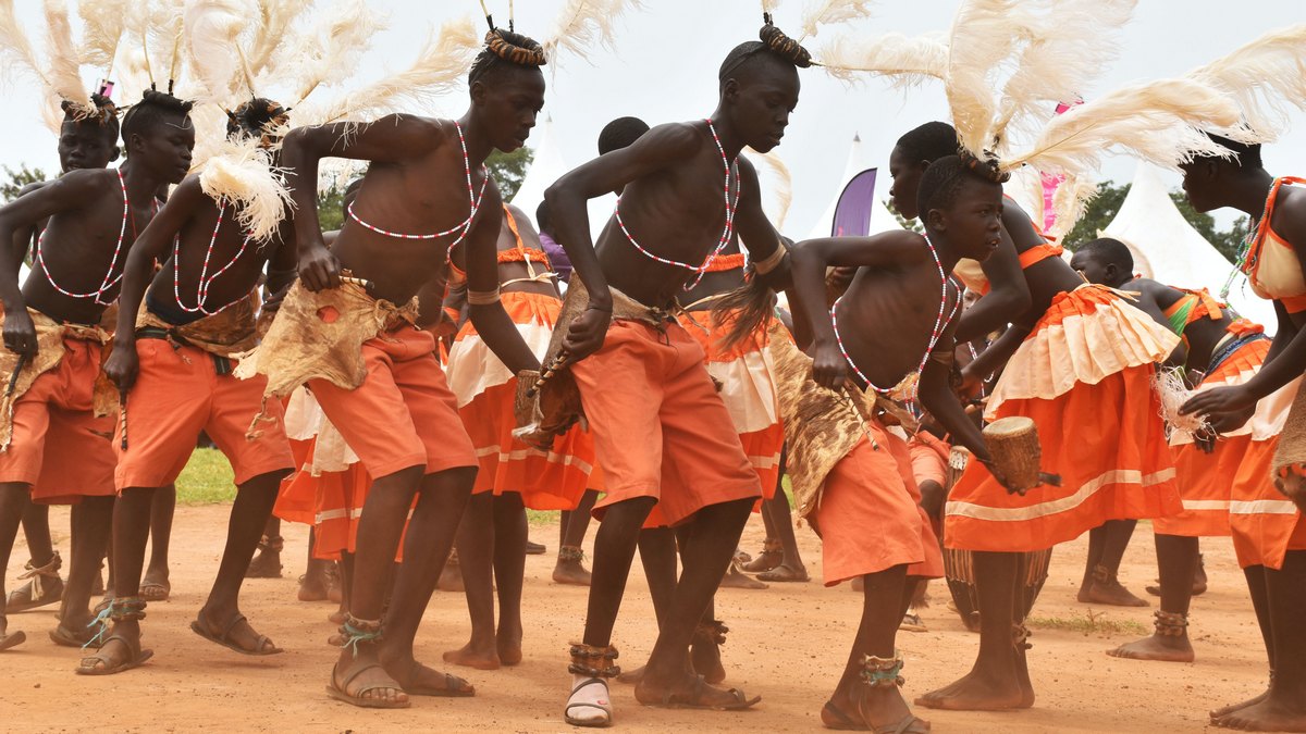 Tradycyjny taniec w Ugandzie