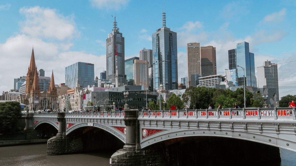 Widok na Melbourne, Australia