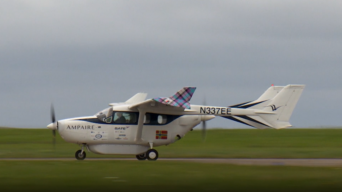 Pierwszy hybrydowy samolot elektryczny w Szkocji
