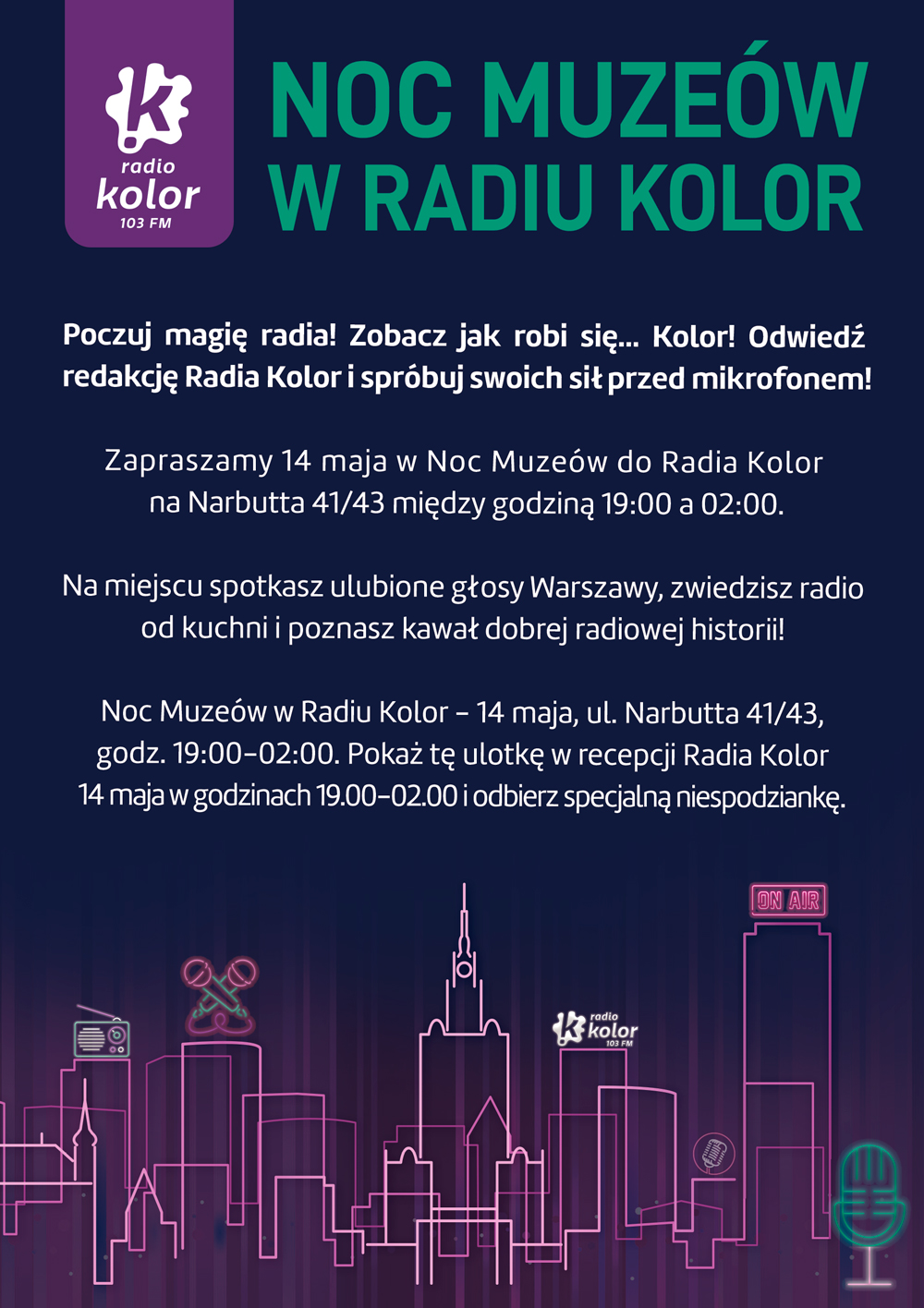 Noc Muzeów 2022 w Radiu Kolor