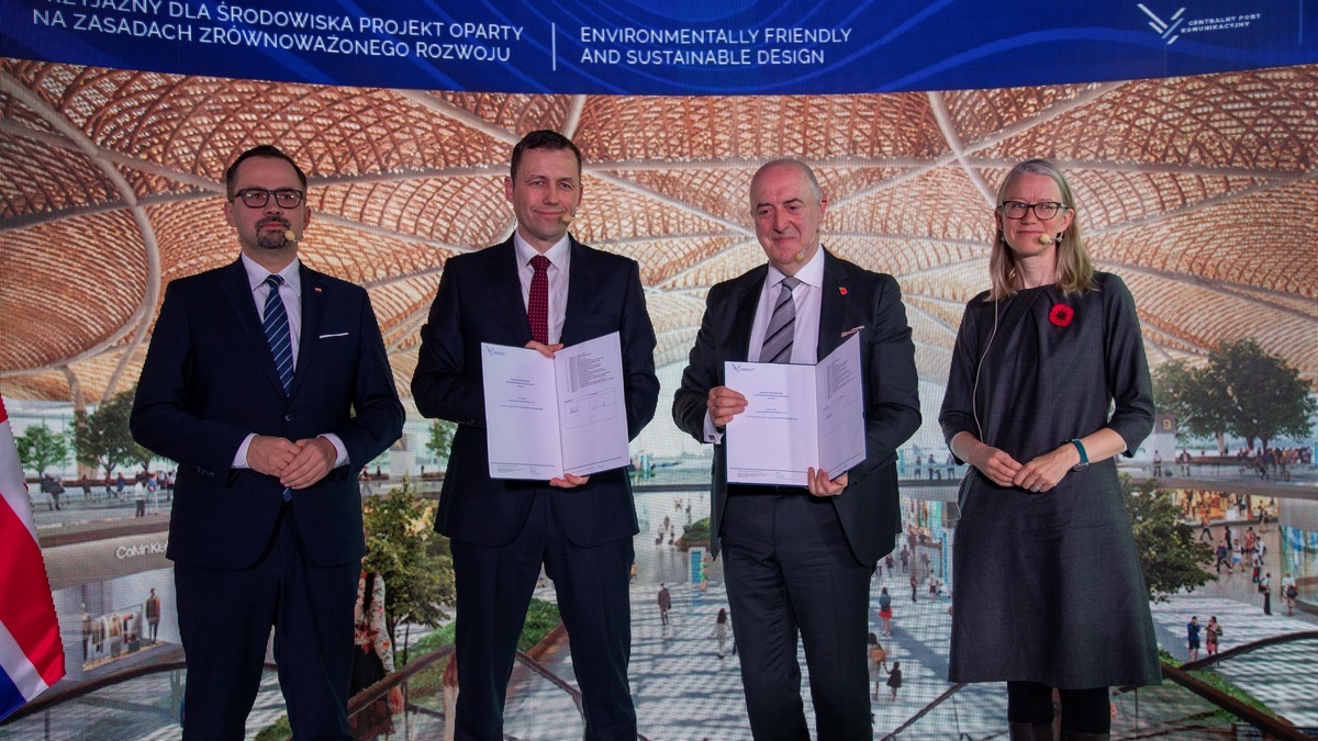Zawarcie umowy z Foster+Partners na projekt CPK.