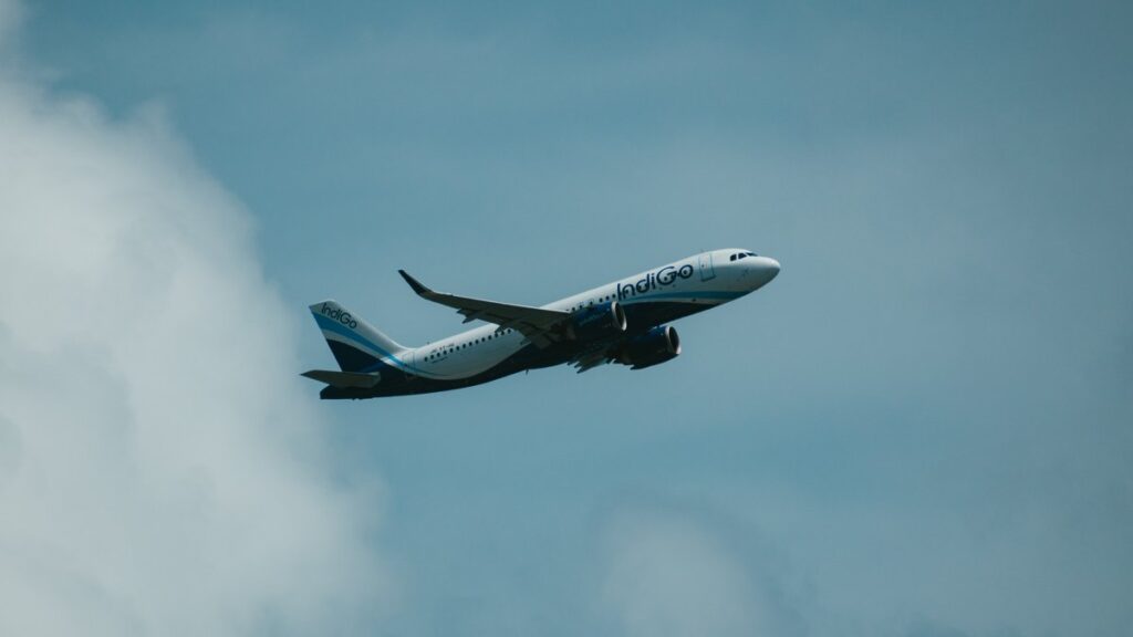 Samolot IndiGo w powietrzu