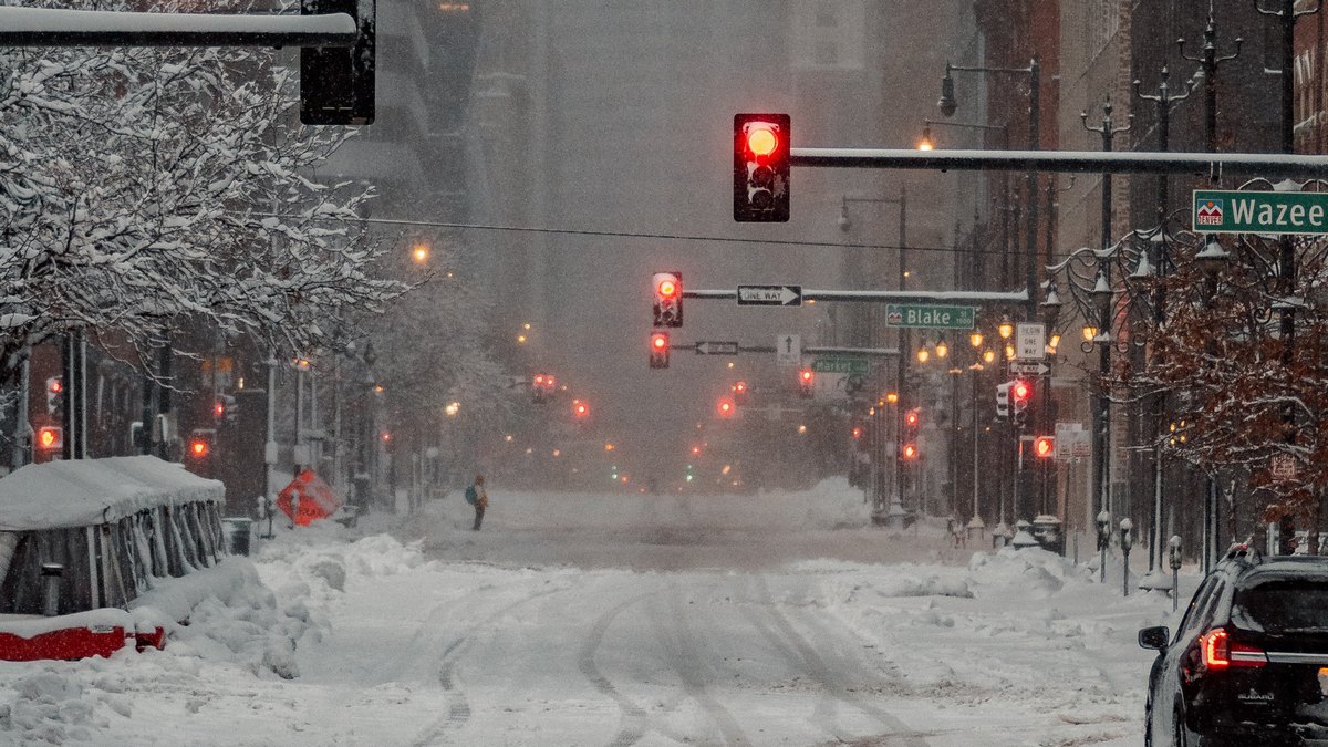 Denver, Colorado, USA. Zima 2021 r.
