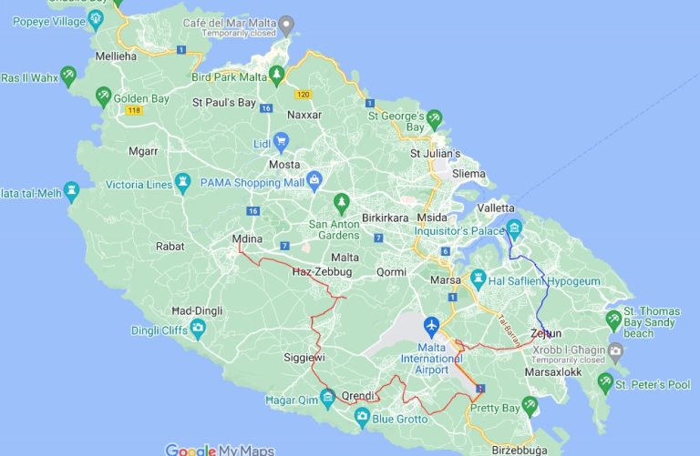 Droga Św. Jakuba, Malta