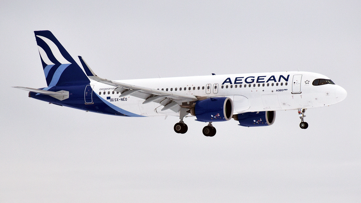 Samolot linii Aegean Airlines